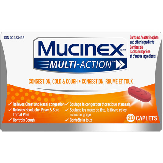 Multi-Action® Congestion, Cold & Cough Caplets