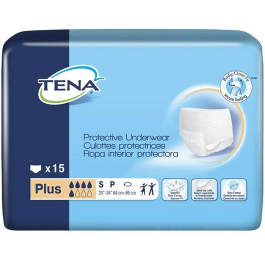 Protective Incontinence Underwear, Plus Absorbency, Small