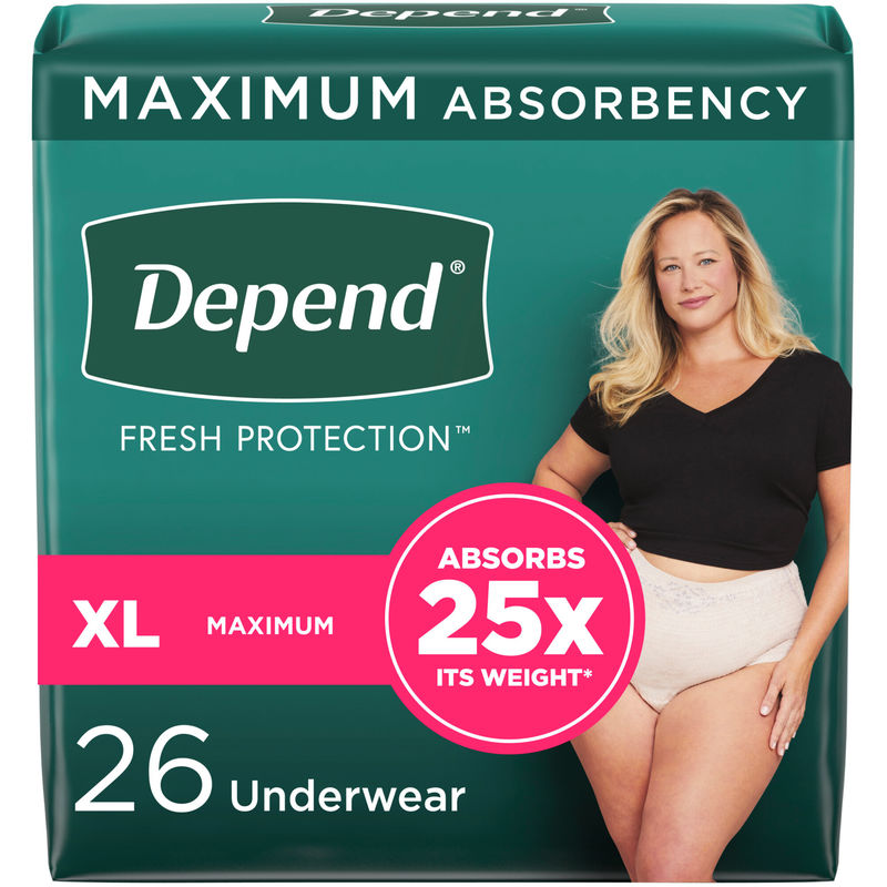 FIT-FLEX Incontinence Underwear for Women, Maximum Absorbency, XL