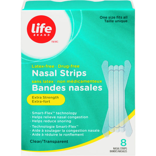 NASAL STRIPS CLEAR Extra Strength