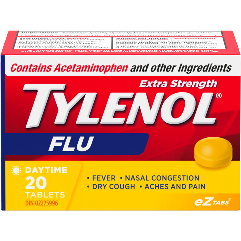 Extra Strength Flu Relief Daytime Acetaminophen 500mg