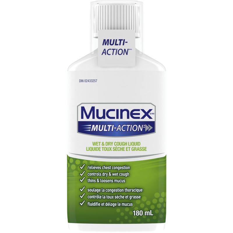 MUCINEX® MULTI-ACTION™ Wet & Dry Cough, Liquid, 180 mL