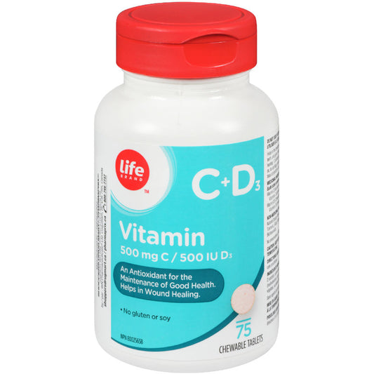 Vitamin C+D3 500mg C/ 500 IU