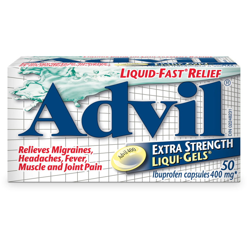 Advil Extra Strength Liqui-Gels for Headaches, Migraines, and Pain Relief, 400 mg Ibuprofen, 50 Count