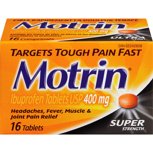 Super Strength Pain Relief Ibuprofen 400mg, Tablets