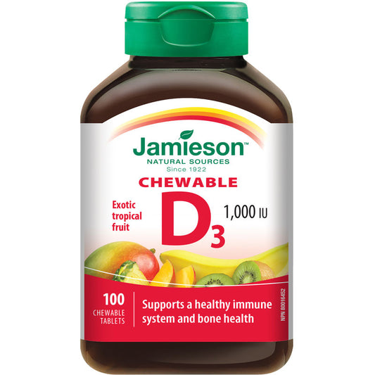 Vitamin D3 Chewables Tropical Flavour