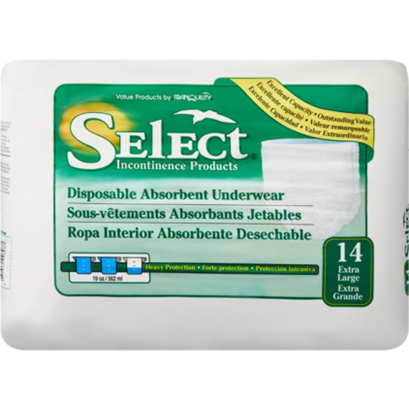 Disposable Absorbent Underwear, X-Large