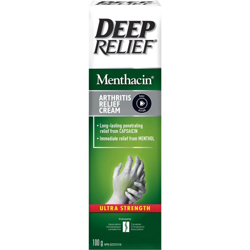 Menthacin Arthritis Pain Relief Ultra Strength Rub with Capsaicin