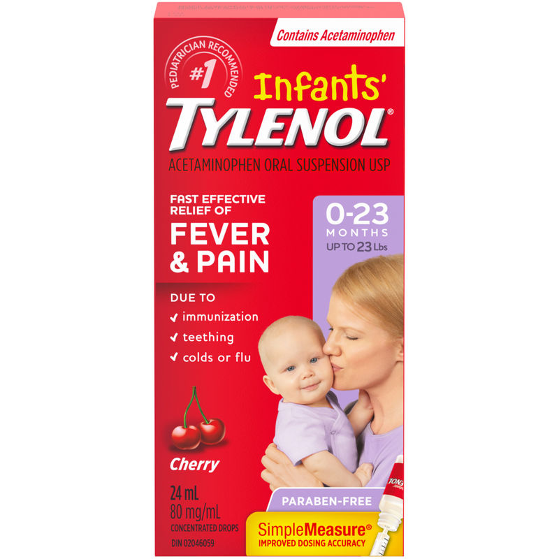 Infants' Medicine, Fever & Pain Drops, Cherry