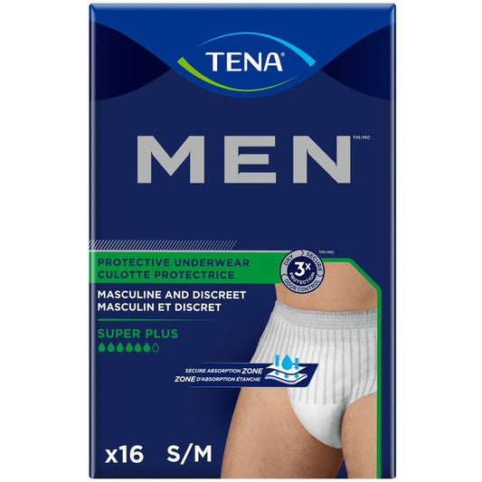 Men Protective Incontinence Underwear, Small/Medium