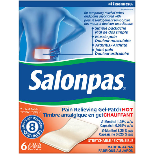 Salonpas Pain Relieving Gel-Patch HOT