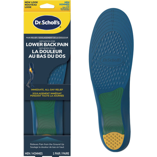 Dr. Scholl’s® Pain Relief Orthotics for Lower Back Pain, Men's, Sizes 8-13