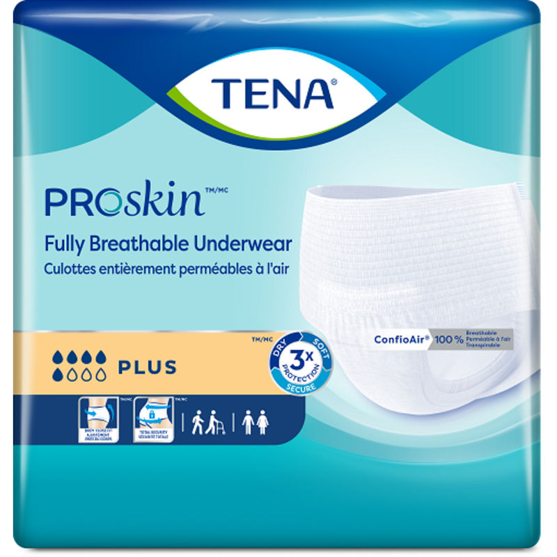 Protective Incontinence Underwear, Plus Absorbency, Medium