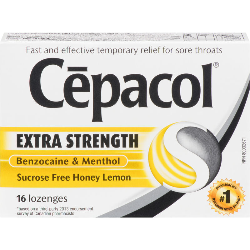 Cepacol® Extra Strength Sucrose Free Honey Lemon Value Pack, Sore Throat Lozenges, 16 ct