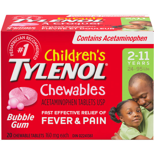 Children's Medicine, Fever & Pain, Chewable, Bubble Gum