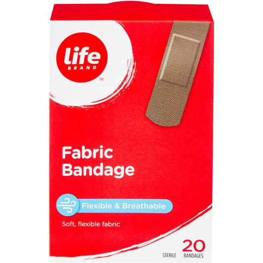 Fabric Bandages Medium Dark 20ct