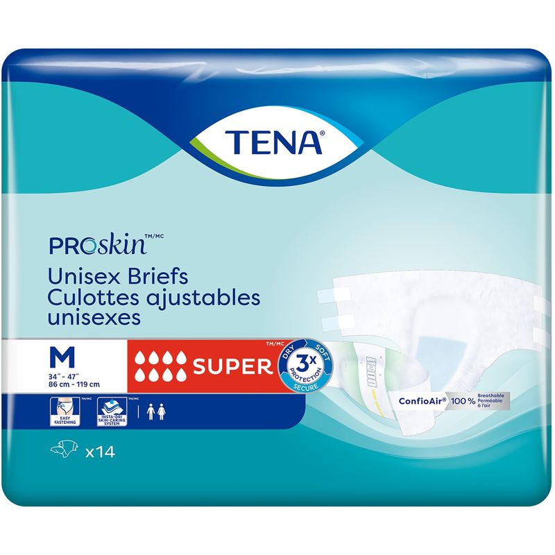 Unisex Incontinence Brief, Super Absorbency, Medium